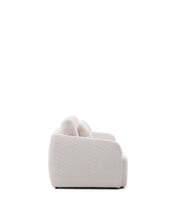 Load image into Gallery viewer, Laira 3-seater sofa bed in ecru chenille 218cm FSC Mix Credit - image 7