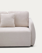 Load image into Gallery viewer, Laira 3-seater sofa bed in ecru chenille 218cm FSC Mix Credit - image 11