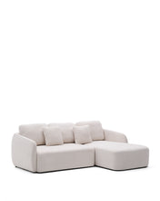 Load image into Gallery viewer, Laira 3-seater sofa bed with right chaise longue in ecru chenille 246cm FSC Mix Credit - image 6