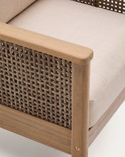 Load image into Gallery viewer, Alabe set consisting of one 2-seater sofa, 2 armchairs and one coffee table in FSC 100% acacia wood - image 8