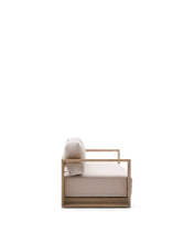 Load image into Gallery viewer, Ambra 3-seater sofa in solid acacia wood with light finish 249cm FSC 100% - image 3