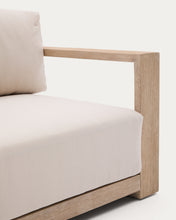 Load image into Gallery viewer, Ambra 3-seater sofa in solid acacia wood with light finish 249cm FSC 100% - image 11