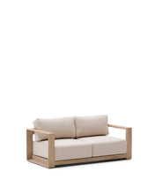 Load image into Gallery viewer, Ambra 2-seater sofa in solid acacia wood with light finish 174cm FSC 100%