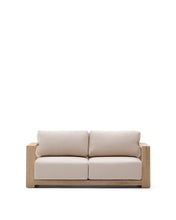 Load image into Gallery viewer, Ambra 2-seater sofa in solid acacia wood with light finish 174cm FSC 100% - image 4