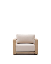 Load image into Gallery viewer, Ambra armchair in solid acacia wood with light finish FSC 100% - image 3
