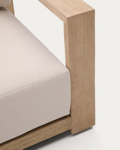 Load image into Gallery viewer, Ambra armchair in solid acacia wood with light finish FSC 100% - image 11