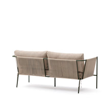 Load image into Gallery viewer, Zivia outdoor 2-seater sofa in ecru rope cord and green galvanised steel 178cm - image 7