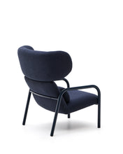 Load image into Gallery viewer, Inari armchair in blue with blue painted steel finish FSC Mix Credit - image 3