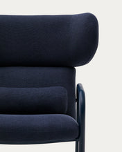 Load image into Gallery viewer, Inari armchair in blue with blue painted steel finish FSC Mix Credit - image 7