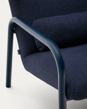 Load image into Gallery viewer, Inari armchair in blue with blue painted steel finish FSC Mix Credit - image 8