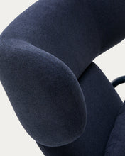 Load image into Gallery viewer, Inari armchair in blue with blue painted steel finish FSC Mix Credit - image 9