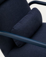 Load image into Gallery viewer, Inari armchair in blue with blue painted steel finish FSC Mix Credit - image 10