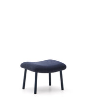 Load image into Gallery viewer, Inari footrest in blue and steel with a blue painted finish 60 x 50cm FSC Mix Credit