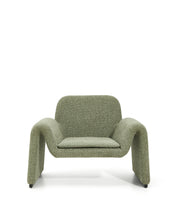Load image into Gallery viewer, Melvia green chenille armchair