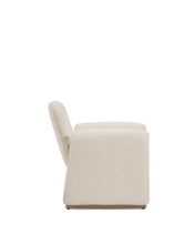 Load image into Gallery viewer, Melvia beige chenille armchair - image 2