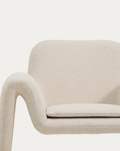 Load image into Gallery viewer, Melvia beige chenille armchair - image 8