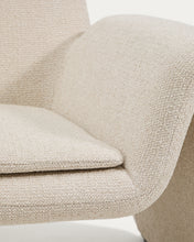 Load image into Gallery viewer, Melvia beige chenille armchair - image 9