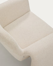 Load image into Gallery viewer, Melvia beige chenille armchair - image 10