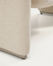 Load image into Gallery viewer, Melvia beige chenille armchair - image 11