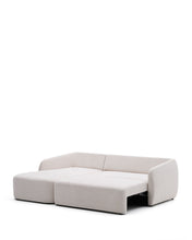 Load image into Gallery viewer, Laira 3-seater sofa bed with left chaise longue in ecru chenille 246cm FSC Mix Credit - image 3