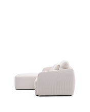 Load image into Gallery viewer, Laira 3-seater sofa bed with left chaise longue in ecru chenille 246cm FSC Mix Credit - image 5