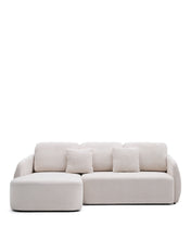Load image into Gallery viewer, Laira 3-seater sofa bed with left chaise longue in ecru chenille 246cm FSC Mix Credit - image 7