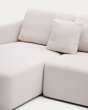 Load image into Gallery viewer, Laira 3-seater sofa bed with left chaise longue in ecru chenille 246cm FSC Mix Credit - image 10