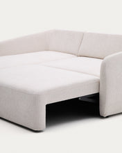 Load image into Gallery viewer, Laira 3-seater sofa bed with left chaise longue in ecru chenille 246cm FSC Mix Credit - image 11