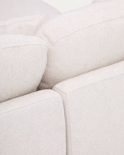 Load image into Gallery viewer, Laira 3-seater sofa bed with left chaise longue in ecru chenille 246cm FSC Mix Credit - image 13