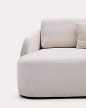 Load image into Gallery viewer, Laira 3-seater sofa bed with left chaise longue in ecru chenille 246cm FSC Mix Credit - image 14