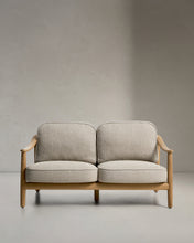 Load image into Gallery viewer, Elunda 2-seater outdoor sofa in solid teak wood FSC 100% 149cm