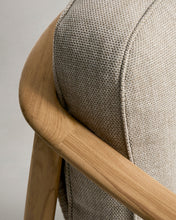 Load image into Gallery viewer, Elunda 2-seater outdoor sofa in solid teak wood FSC 100% 149cm - image 8