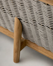 Load image into Gallery viewer, Elunda 3-seater outdoor sofa in solid teak wood FSC 100% 215cm - image 12