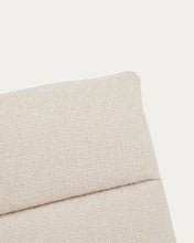 Load image into Gallery viewer, Asen beige chenille armchair with black steel legs FSC 100% - image 7