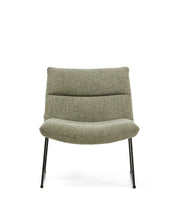 Load image into Gallery viewer, Asen green chenille armchair with black steel legs FSC 100% - image 4