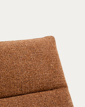 Load image into Gallery viewer, Asen terracotta chenille armchair with black steel legs FSC 100% - image 8