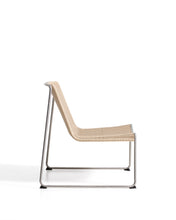 Load image into Gallery viewer, Tavari stackable armchair in beige synthetic rope cord and AISI 304 stainless steel with brushed finish - image 2