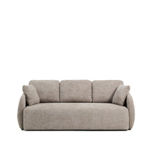 Load image into Gallery viewer, Laira 3-seater sofa bed in taupe chenille 218cm FSC Mix Credit