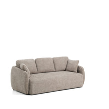 Load image into Gallery viewer, Laira 3-seater sofa bed in taupe chenille 218cm FSC Mix Credit - image 3