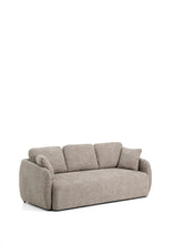 Load image into Gallery viewer, Laira 3-seater sofa bed in taupe chenille 218cm FSC Mix Credit - image 4
