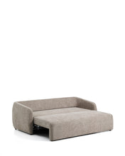 Load image into Gallery viewer, Laira 3-seater sofa bed in taupe chenille 218cm FSC Mix Credit - image 5