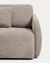 Load image into Gallery viewer, Laira 3-seater sofa bed in taupe chenille 218cm FSC Mix Credit - image 8