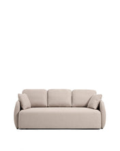 Load image into Gallery viewer, Laira 3-seater sofa bed in beige chenille 218cm FSC Mix Credit - image 2