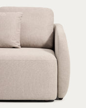 Load image into Gallery viewer, Laira 3-seater sofa bed in beige chenille 218cm FSC Mix Credit - image 8