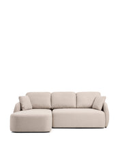 Load image into Gallery viewer, Laira 3-seater sofa bed with left chaise longue in beige chenille 246cm FSC Mix Credit - image 2