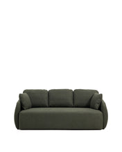 Load image into Gallery viewer, Laira 3-seater sofa bed in dark green chenille 218cm FSC Mix Credit - image 2