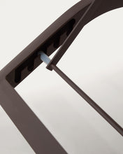 Load image into Gallery viewer, Stackable Capraia sun lounger in brown aluminium with light brown texteline - image 11