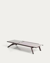 Load image into Gallery viewer, Stackable Capraia sun lounger in brown aluminium with light brown texteline - image 6