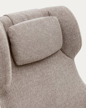 Load image into Gallery viewer, Zalina swivel armchair in beige chenille and steel with black finish FSC 100% - image 13