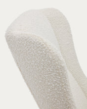Load image into Gallery viewer, Maustin rocking chair in white bouclé with a black steel structure and beech wood - image 14
